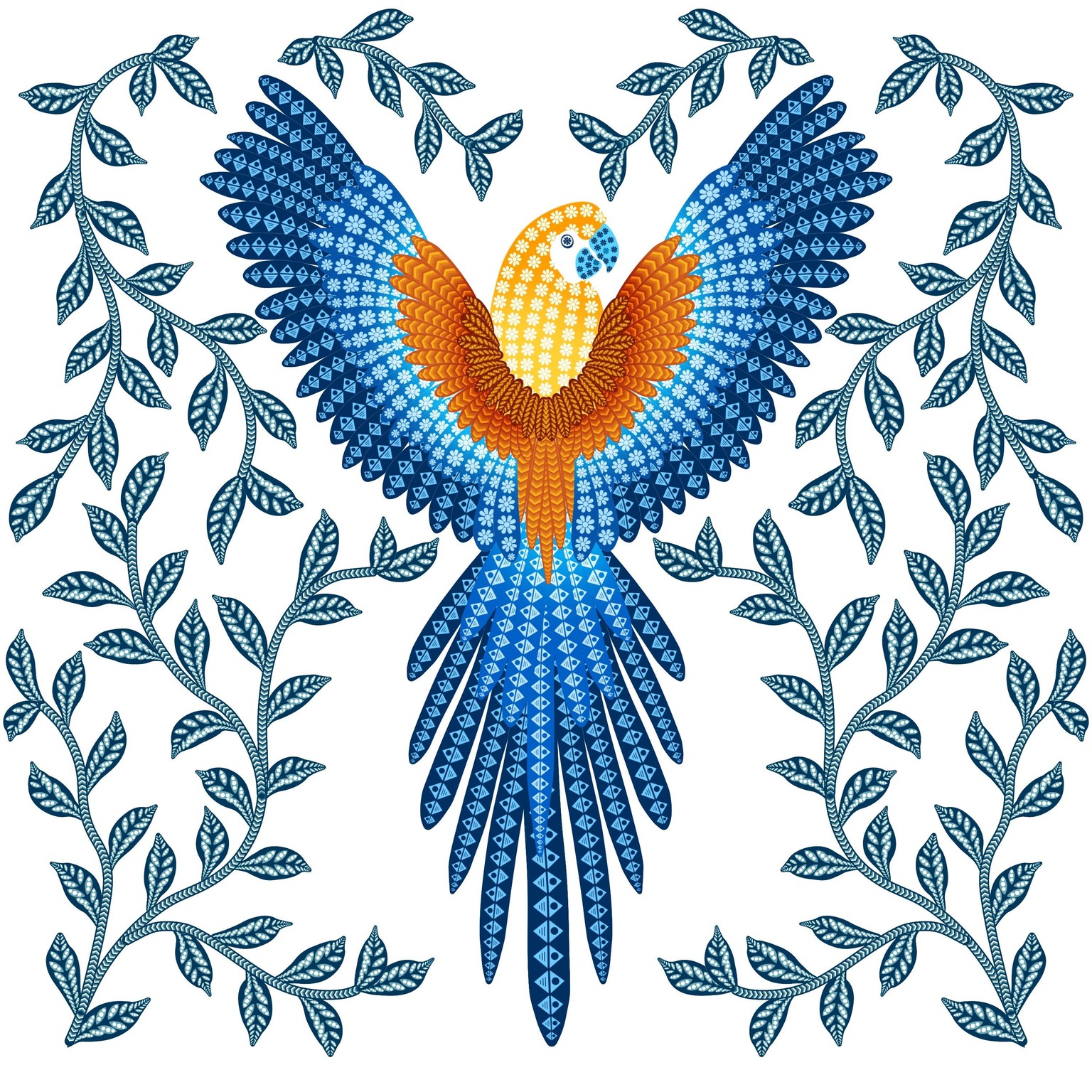 Illustration & Floral Pattern With Pattern Brushes In Procreate - image 1 - student project