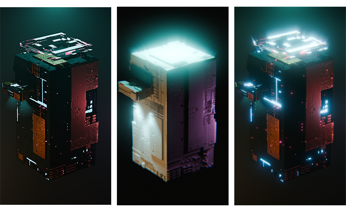Retro Wave Cube! - image 1 - student project