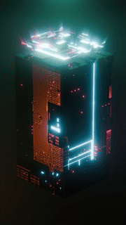 Retro Wave Cube! - image 2 - student project