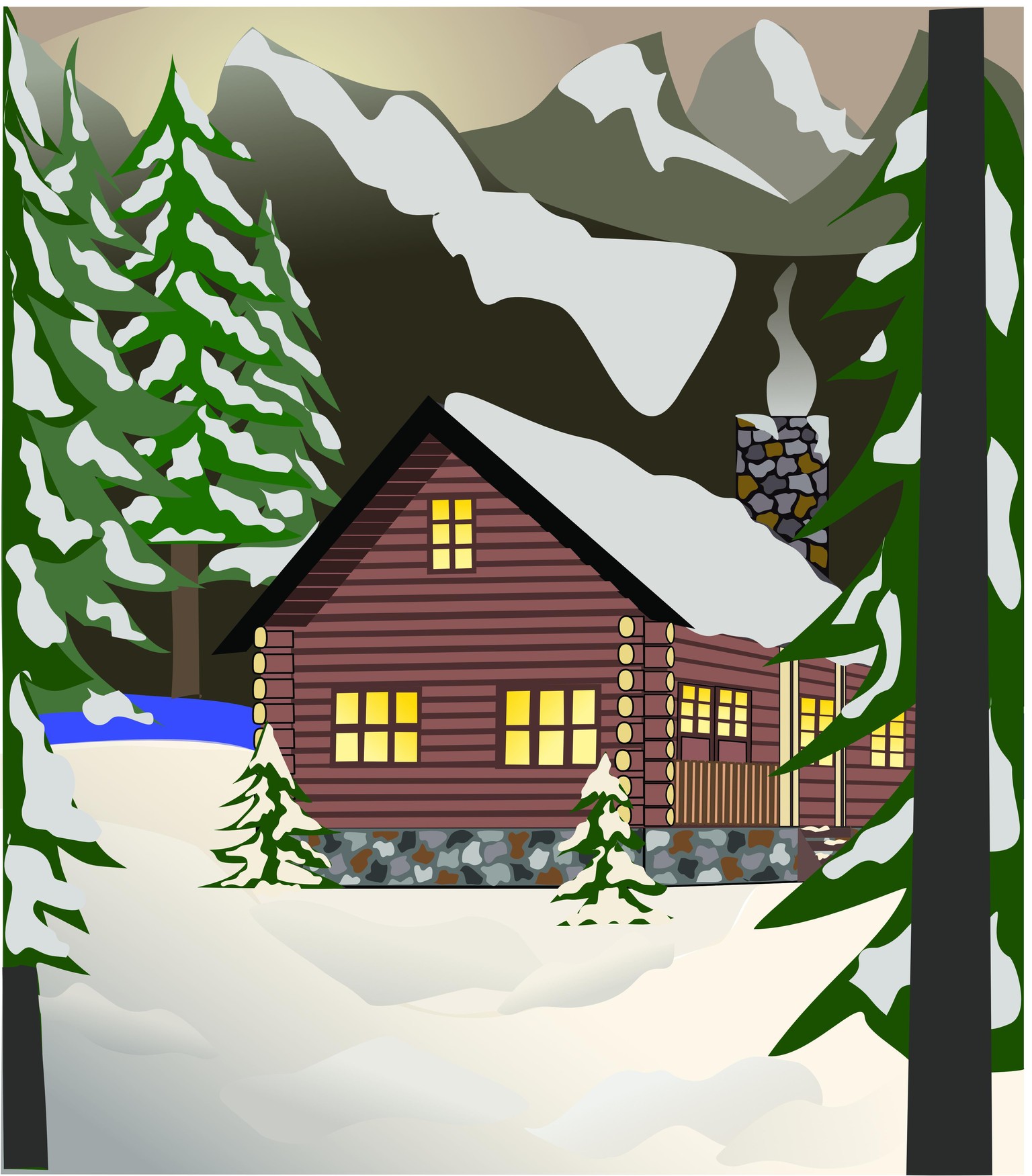 Winter cabin - image 1 - student project