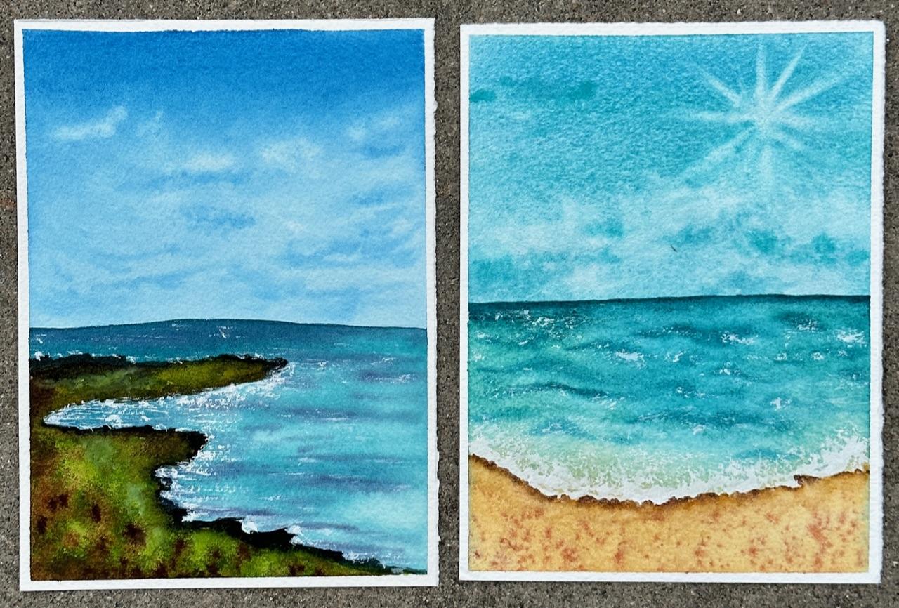 Painting Tranquil Blue Skies - image 3 - student project