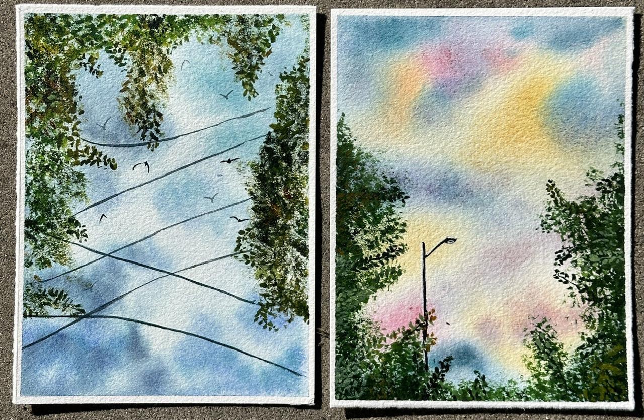 Painting Tranquil Blue Skies - image 12 - student project