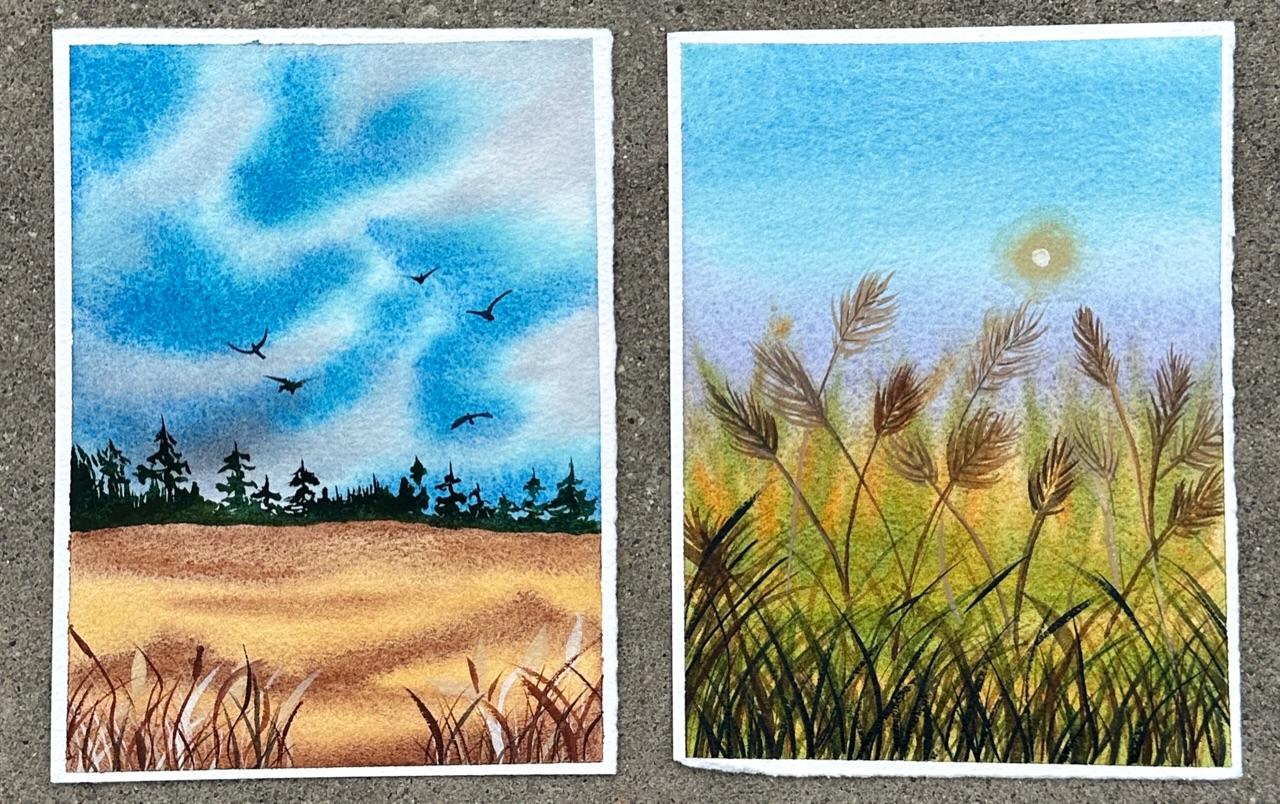Painting Tranquil Blue Skies - image 6 - student project