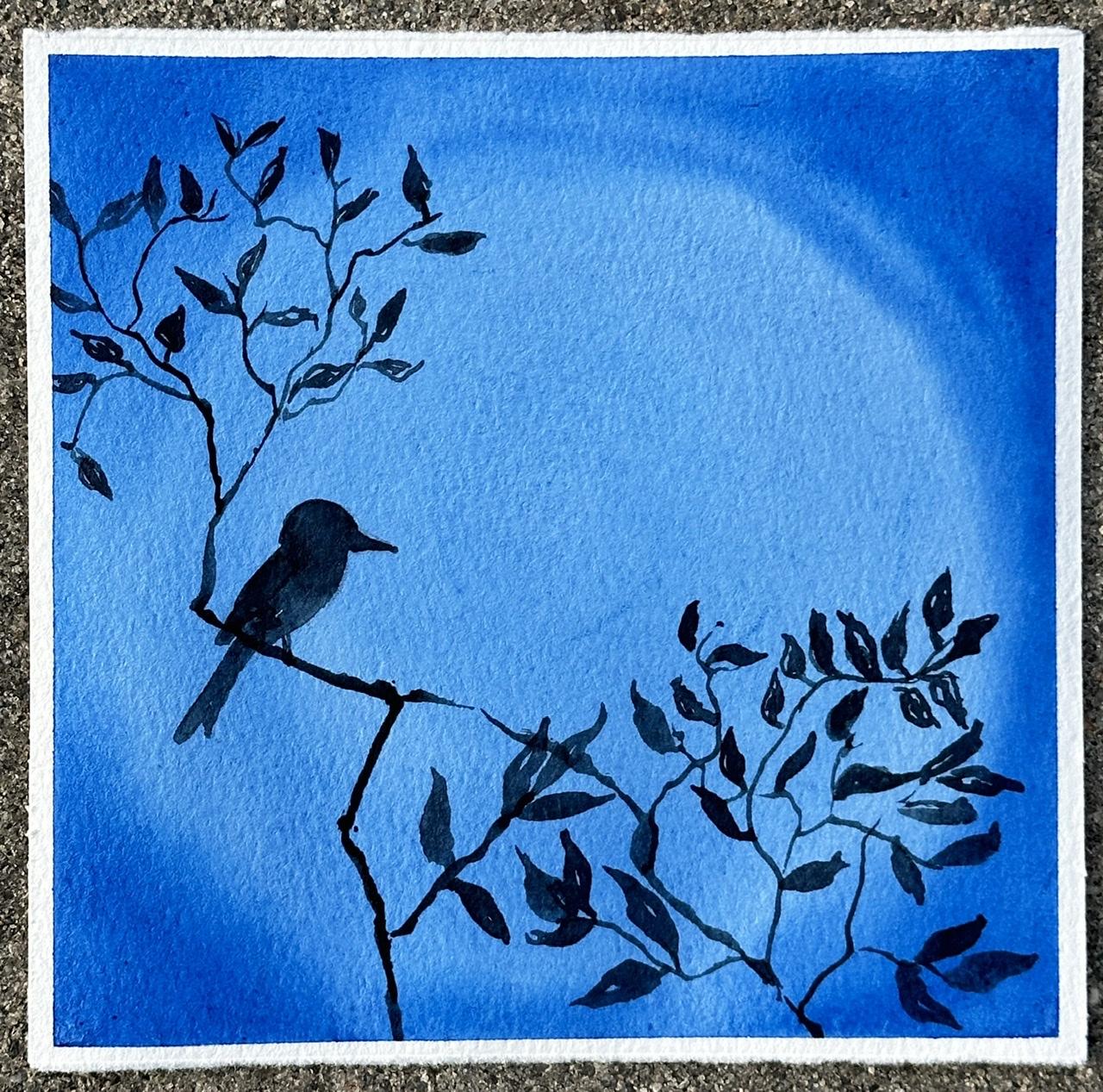 Relaxing watercolor Silhouettes with Swathi - image 2 - student project