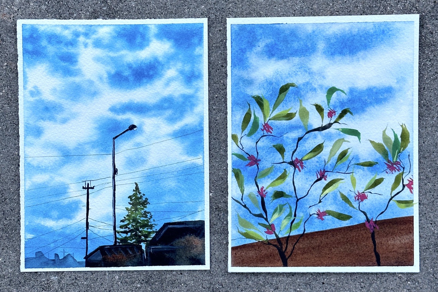 Painting Tranquil Blue Skies - image 2 - student project