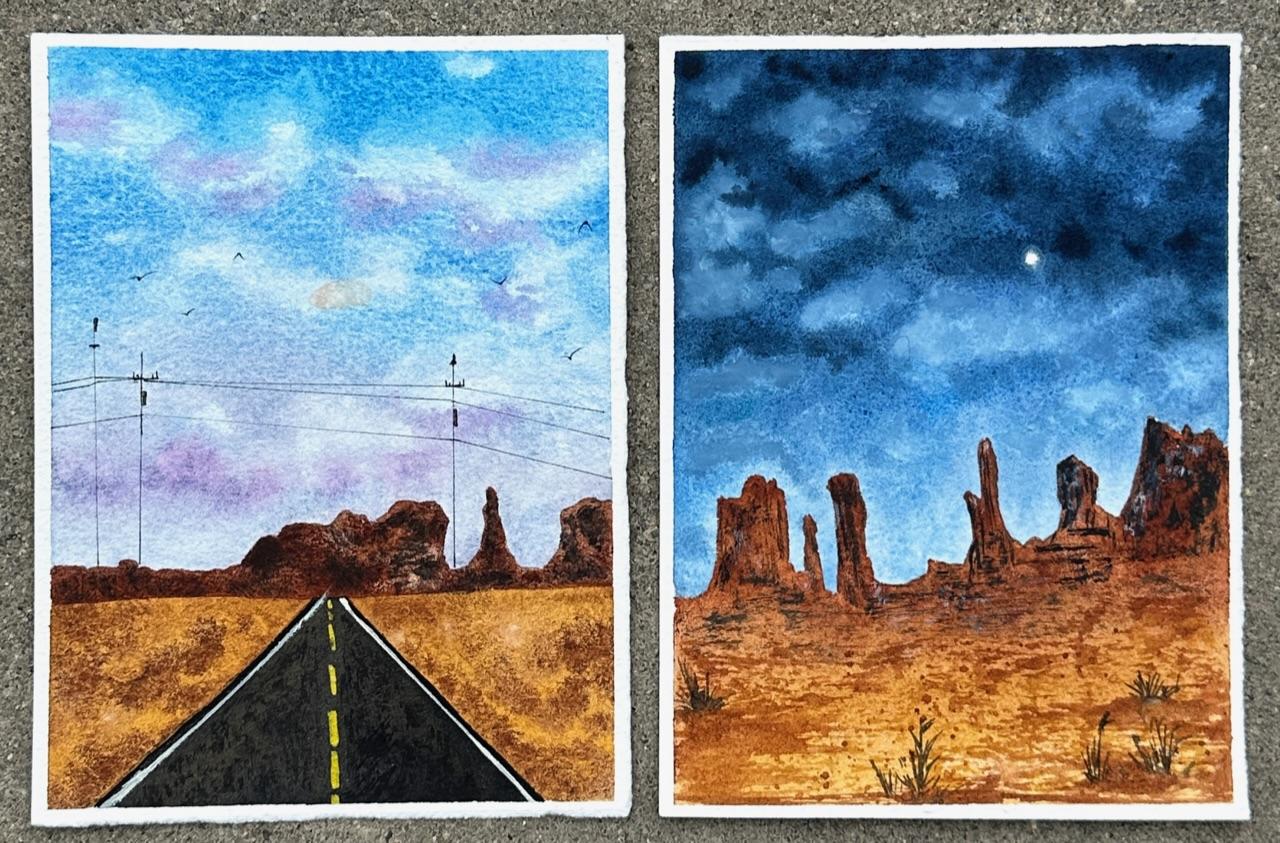 Painting Tranquil Blue Skies - image 5 - student project