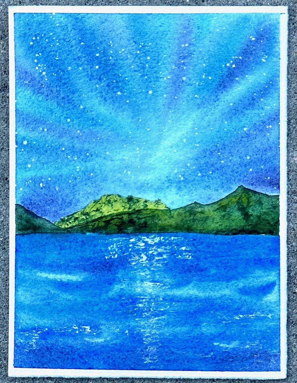 Painting Tranquil Blue Skies - image 7 - student project
