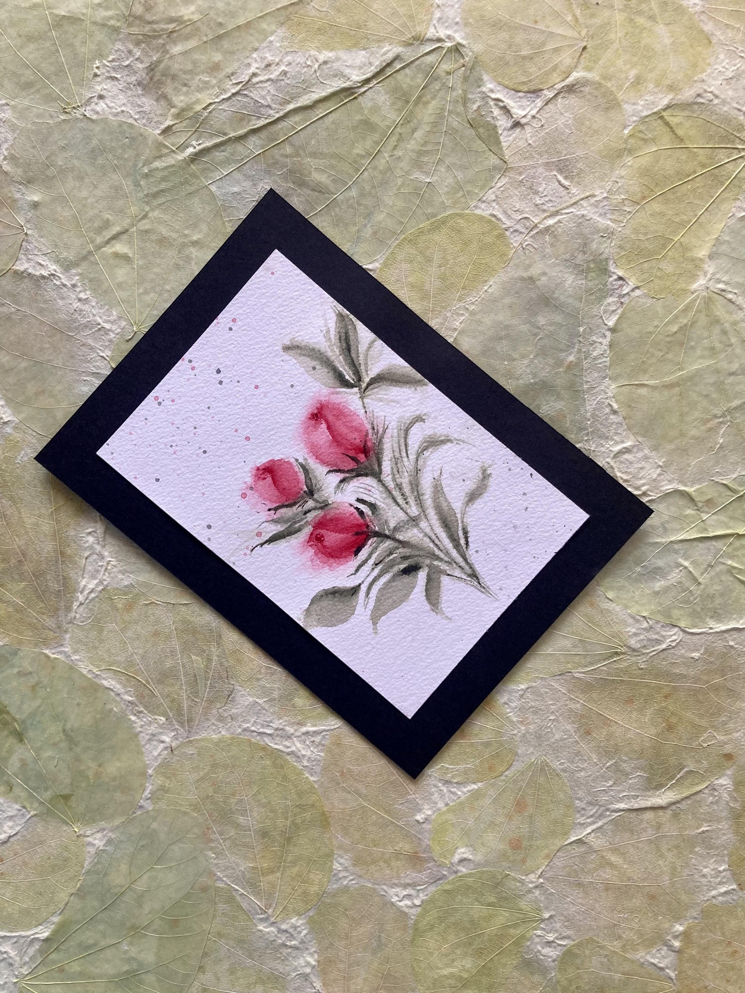 Loose watercolor roses - image 1 - student project