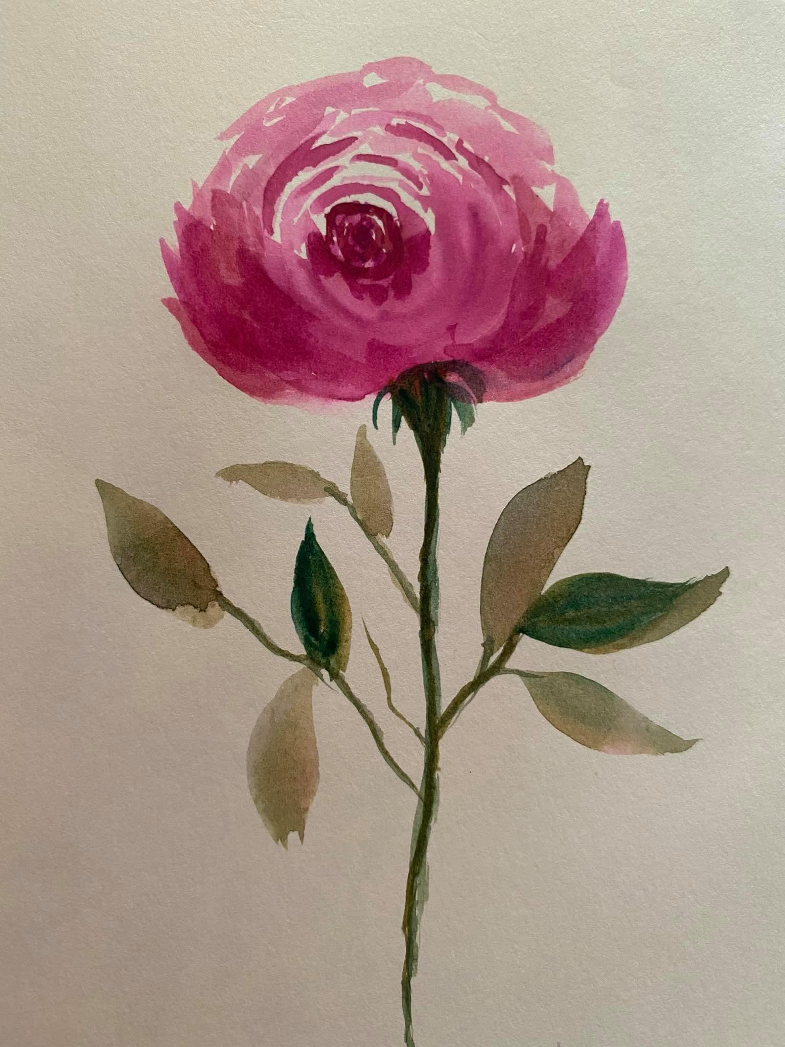 The Ultimate Guide to Painting Loose Watercolour Roses - image 5 - student project