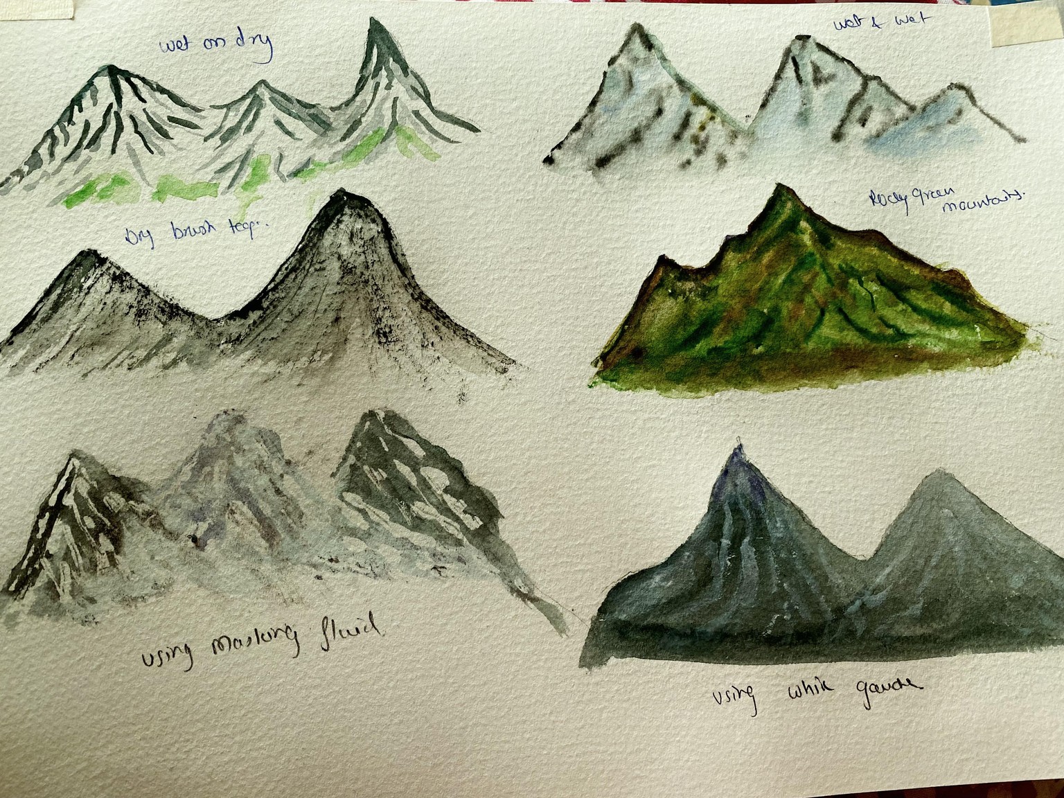 Mountain landscapes 6 ways - image 3 - student project