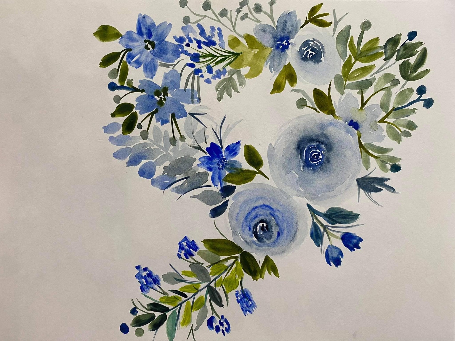 The Ultimate Guide to Painting Loose Watercolour Roses - image 4 - student project