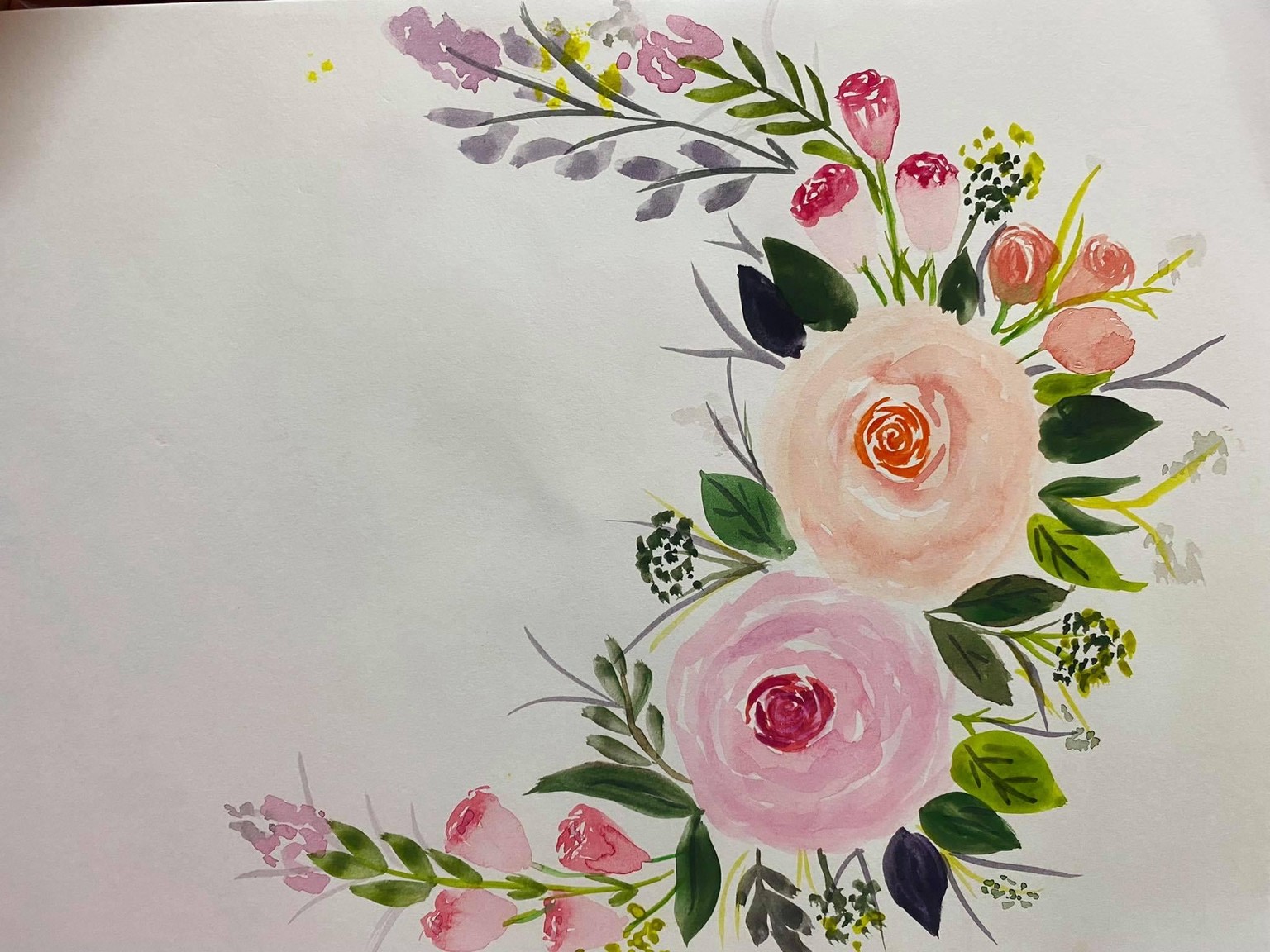 The Ultimate Guide to Painting Loose Watercolour Roses - image 1 - student project
