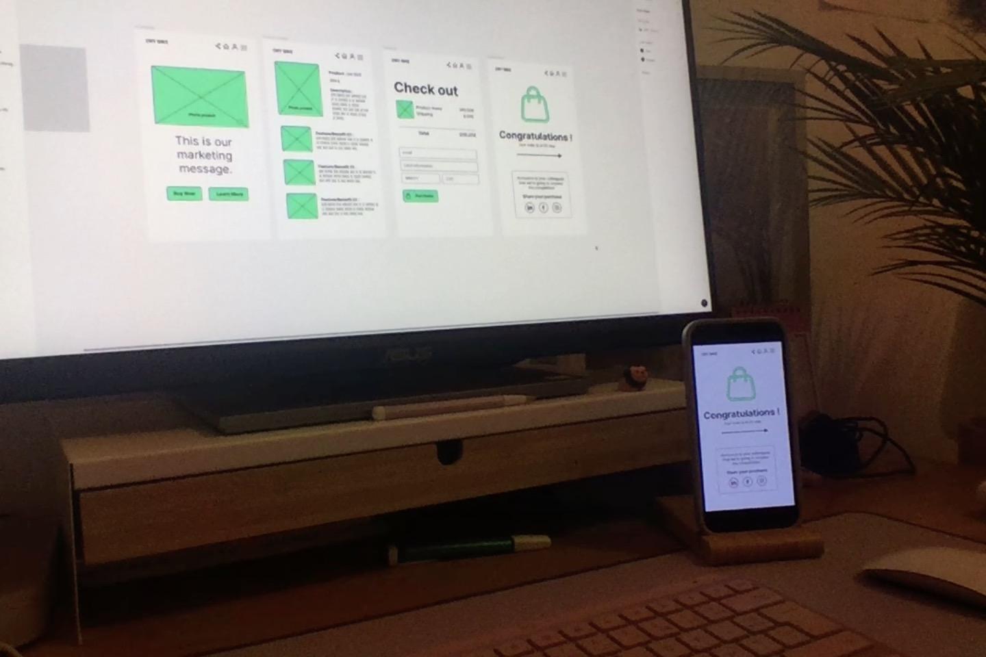 My first UI design on Figma - image 3 - student project