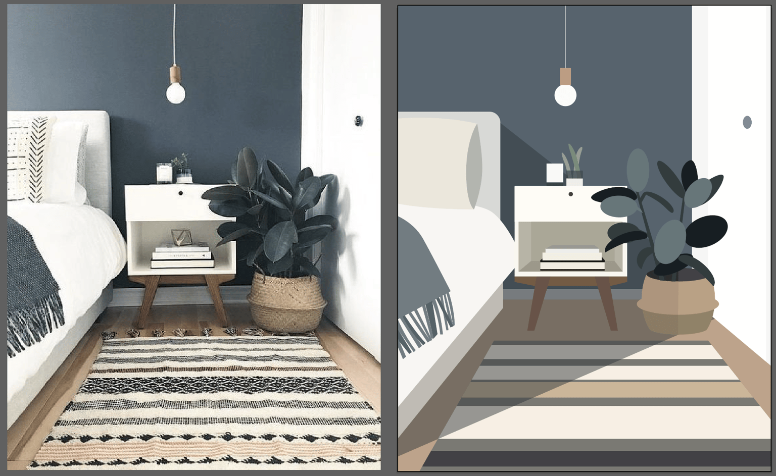 Cozy bedroom - image 1 - student project
