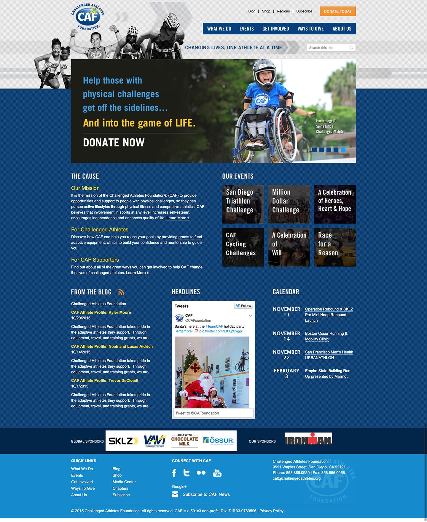 Challenged Athletes Foundation - image 1 - student project