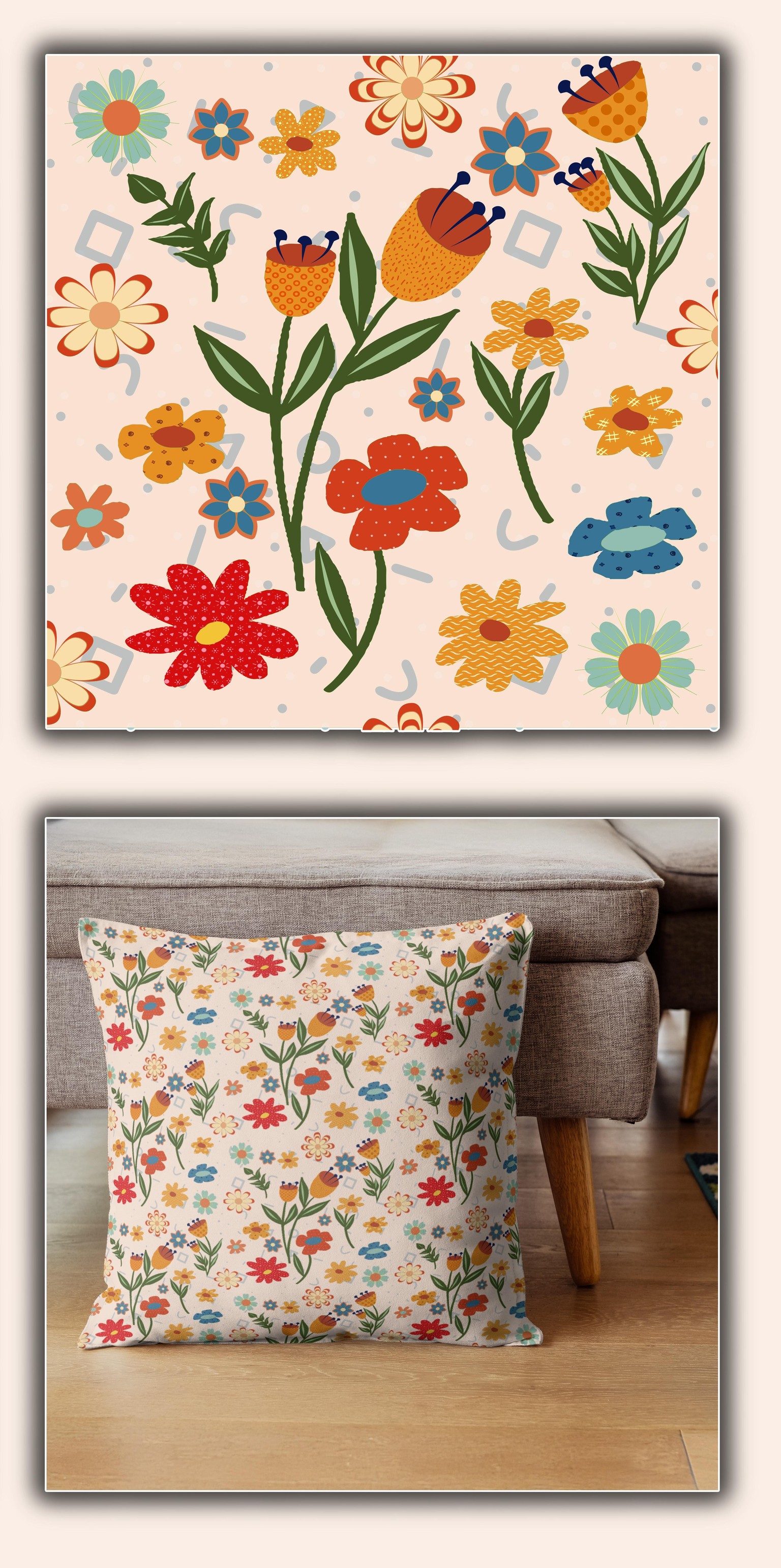 AD8 – Affinity Designer Embellishing Motifs of Floral Pattern and Background For - image 1 - student project