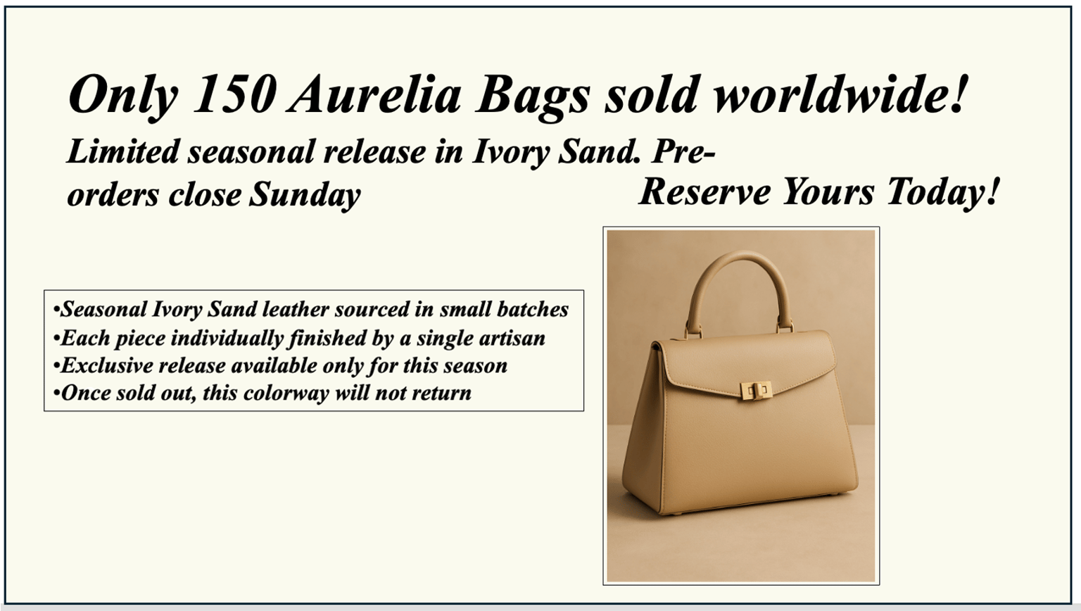 Limited-edition Aurelia Bag: A scarcity-based luxury champaign - image 2 - student project