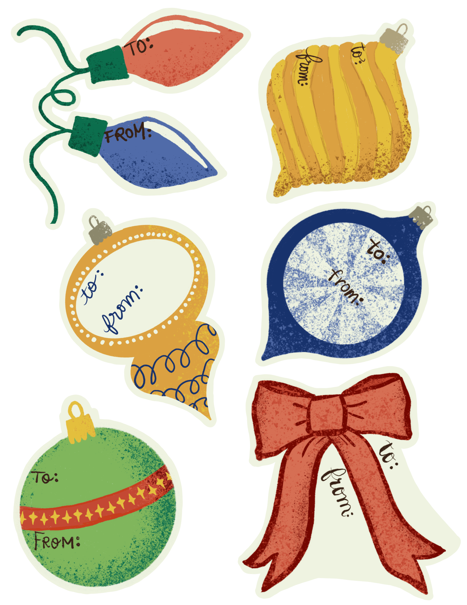 Gift Tag Sheet - image 1 - student project