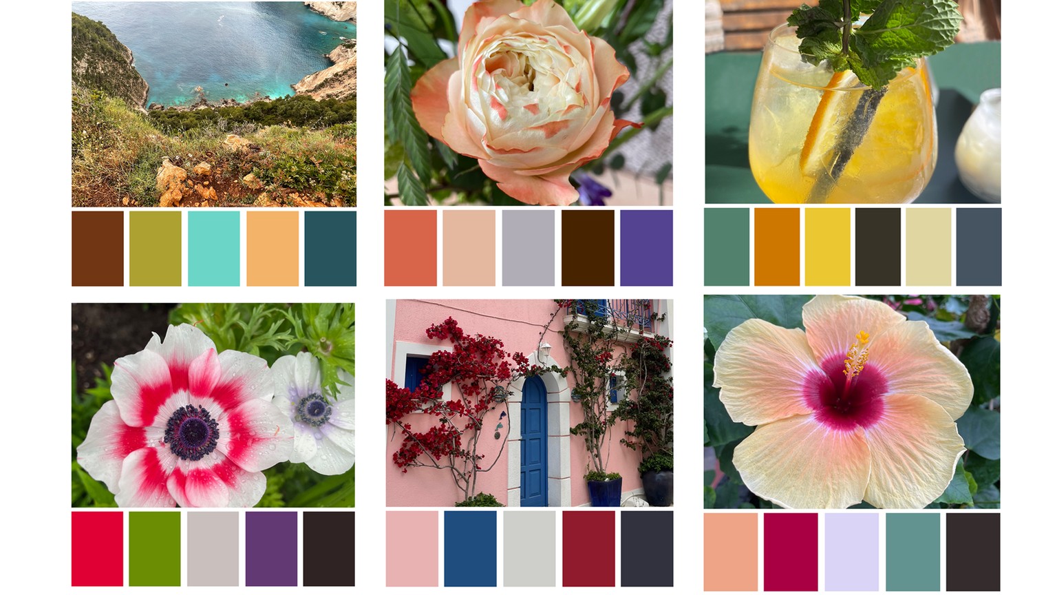 Abstract art with colour palettes from photos - image 1 - student project
