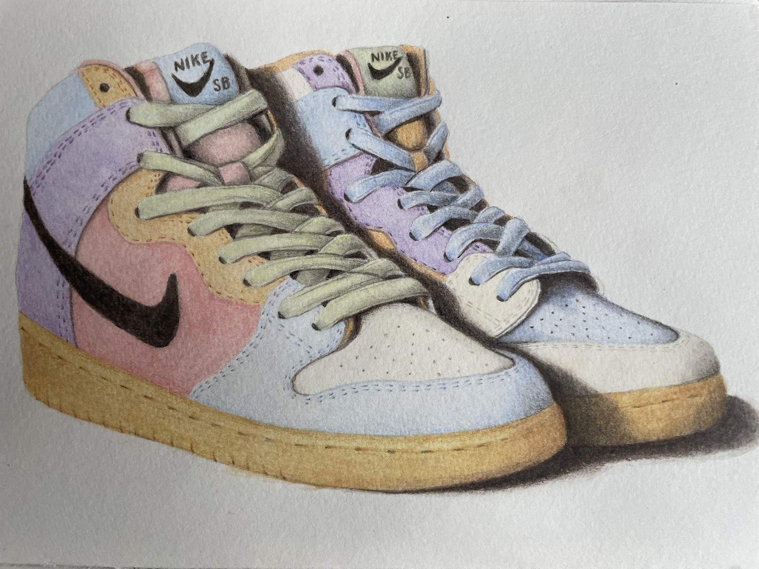 Layering with watercolour pencils - image 1 - student project