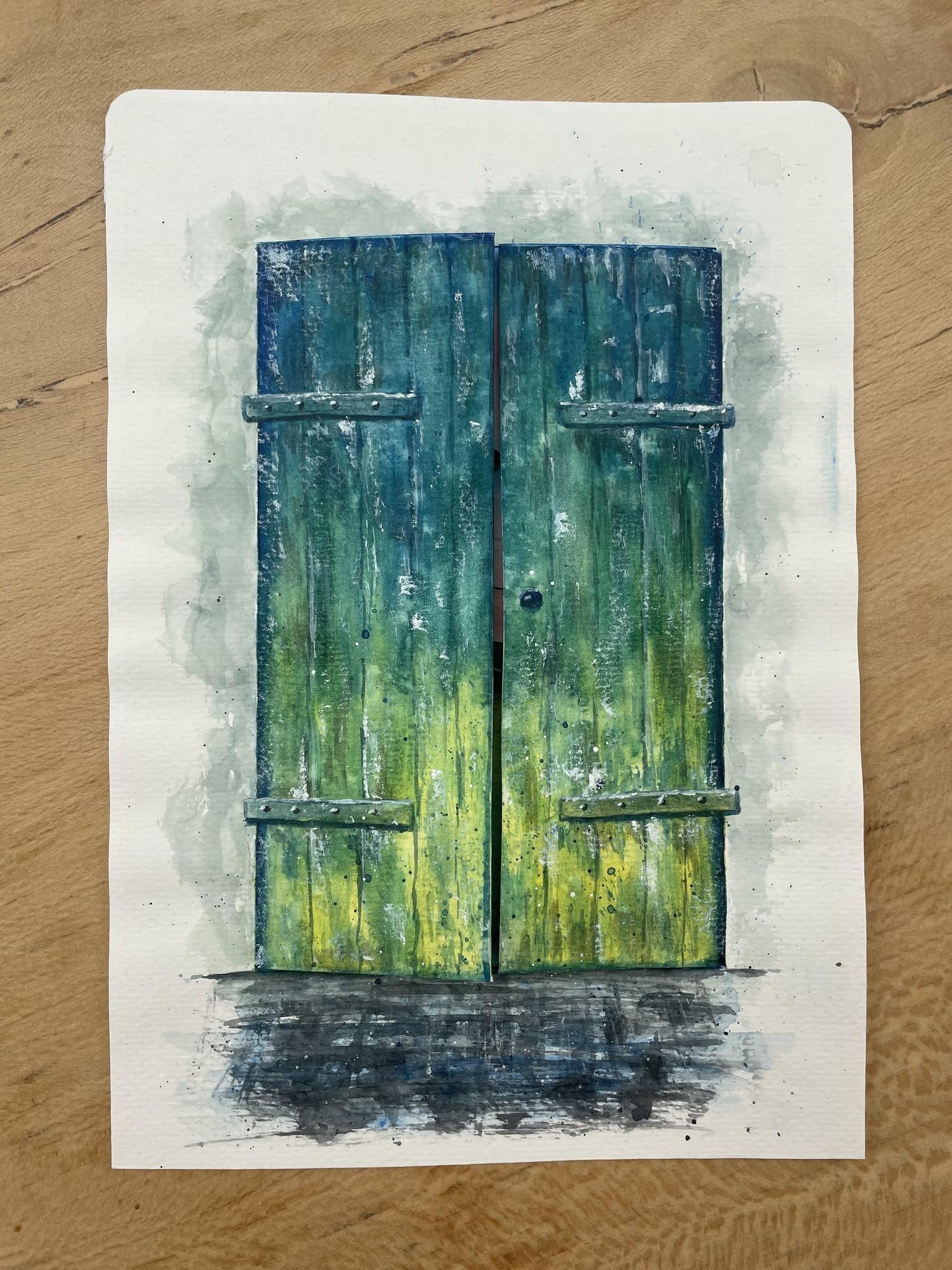 Lift-the-flap door & seascape painting - image 1 - student project