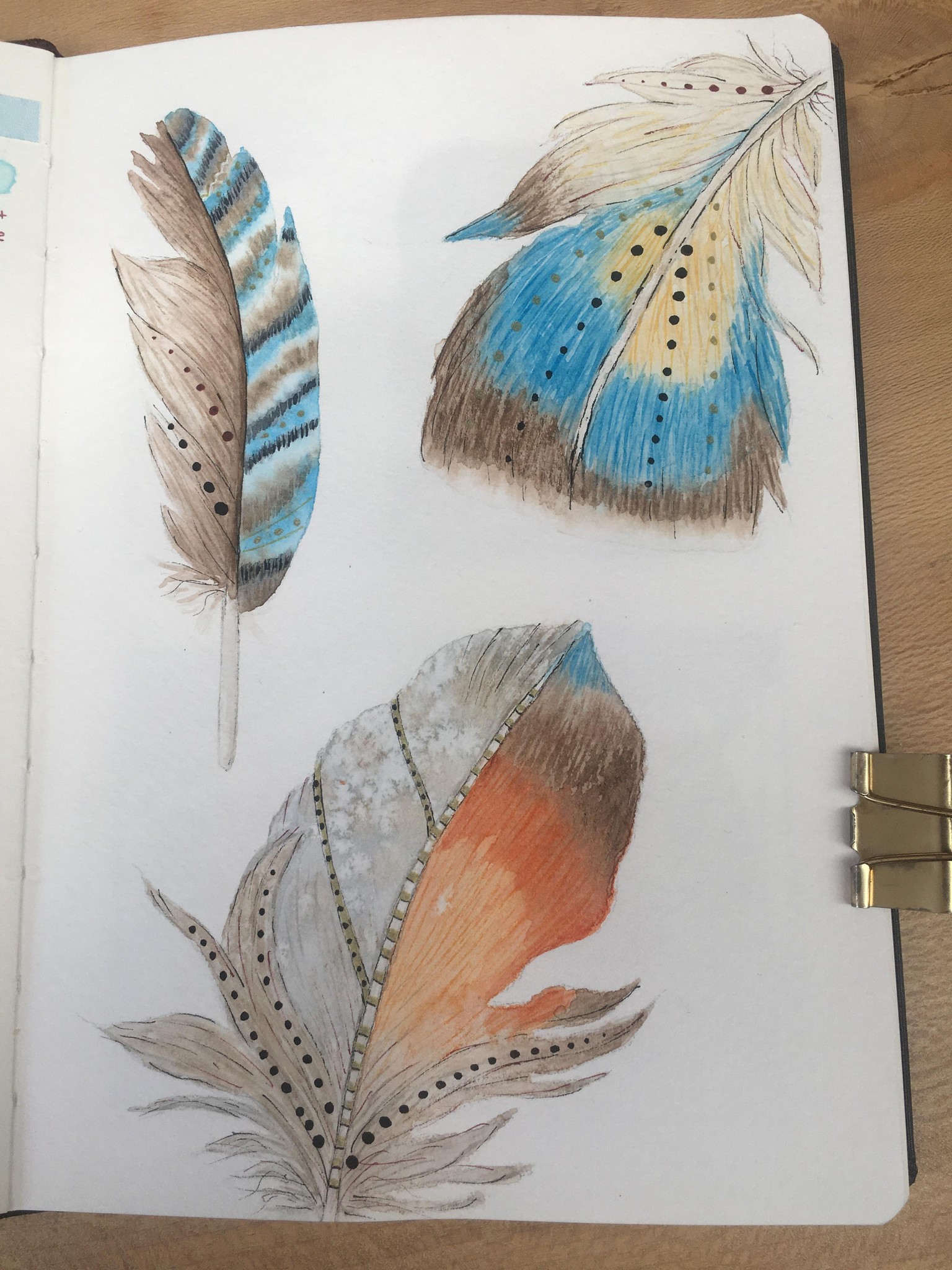 Bohemian style watercolour projects - image 2 - student project