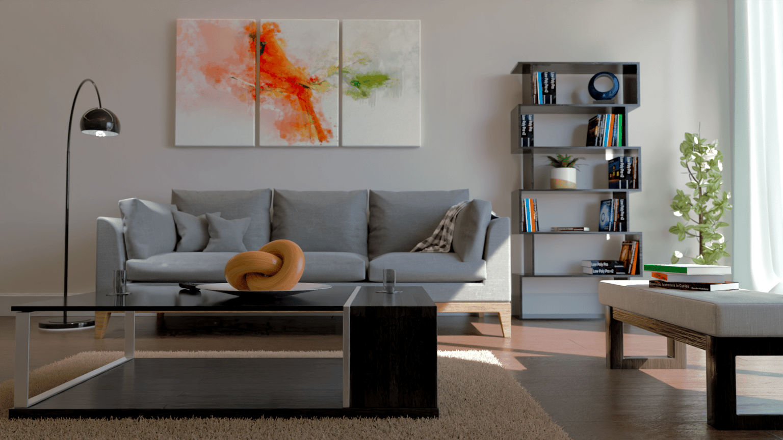 Modern Living Room - image 4 - student project