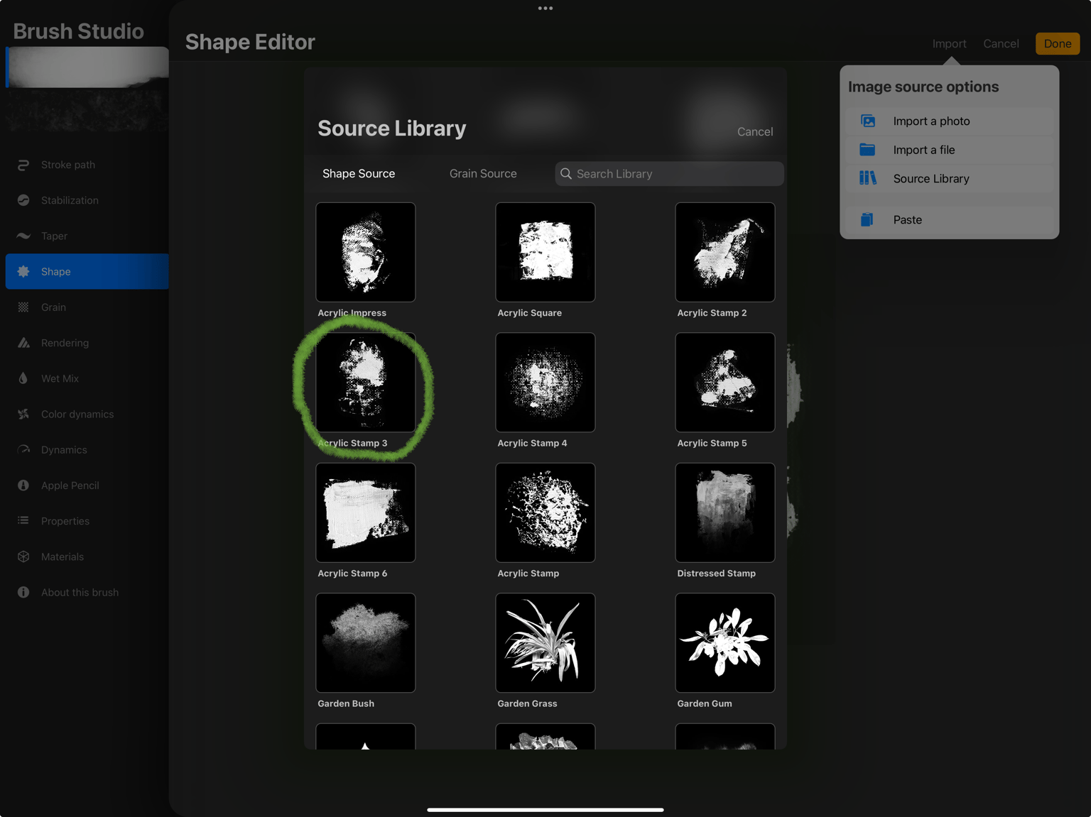 Simple Brush Customization with Procreate's Source Library - image 1 - student project