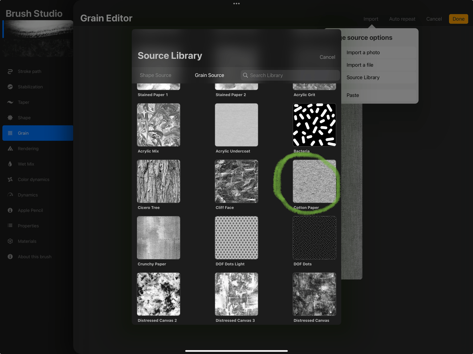Simple Brush Customization with Procreate's Source Library - image 2 - student project