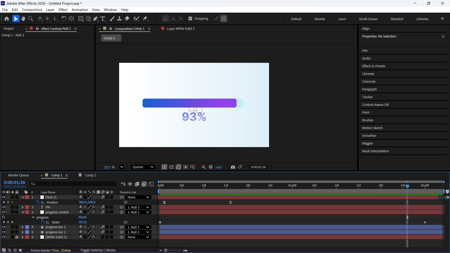 progress bar completion - image 1 - student project