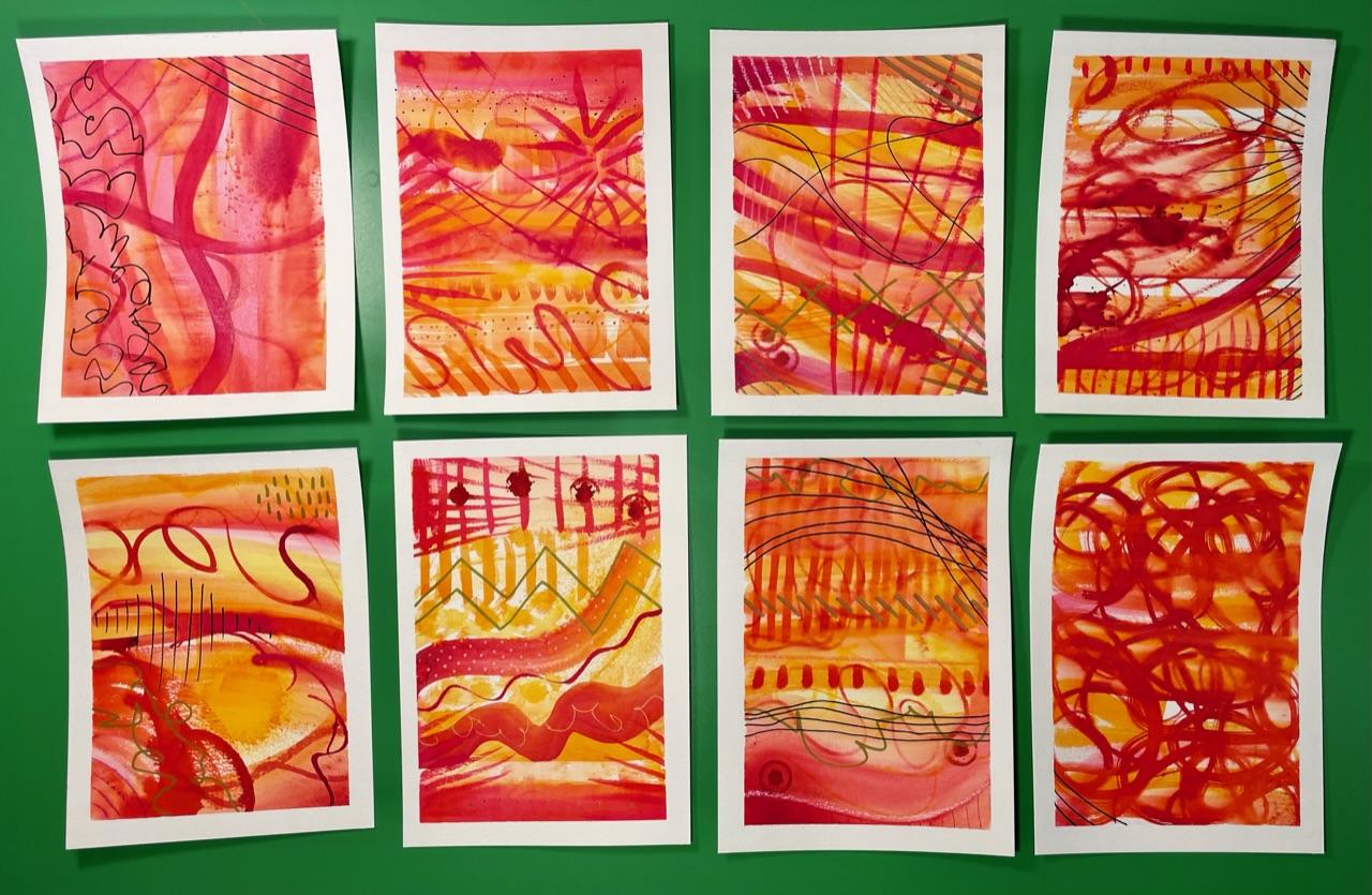 Peerless watercolor abstracts - image 1 - student project