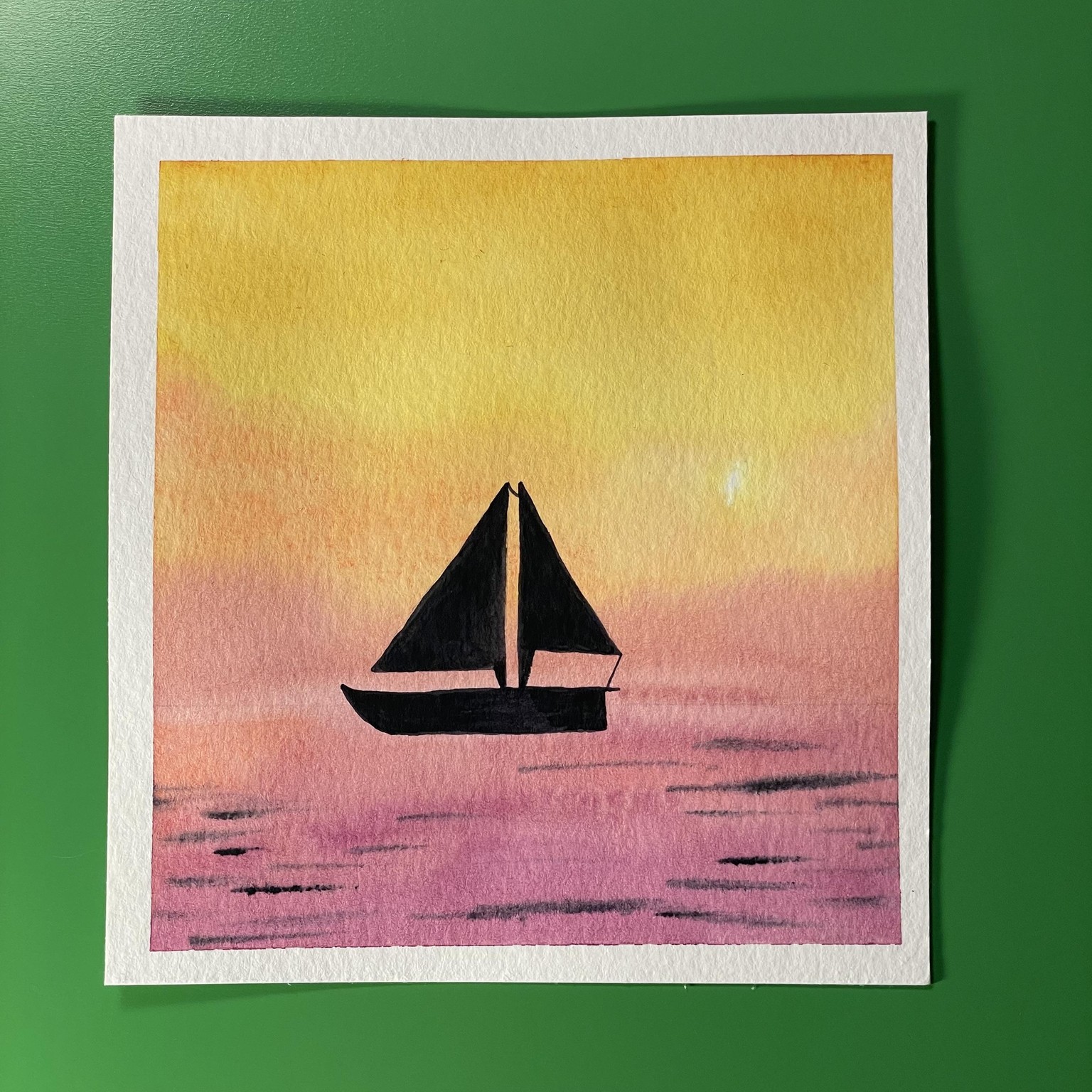 Relaxing Watercolor Silhouettes - image 5 - student project
