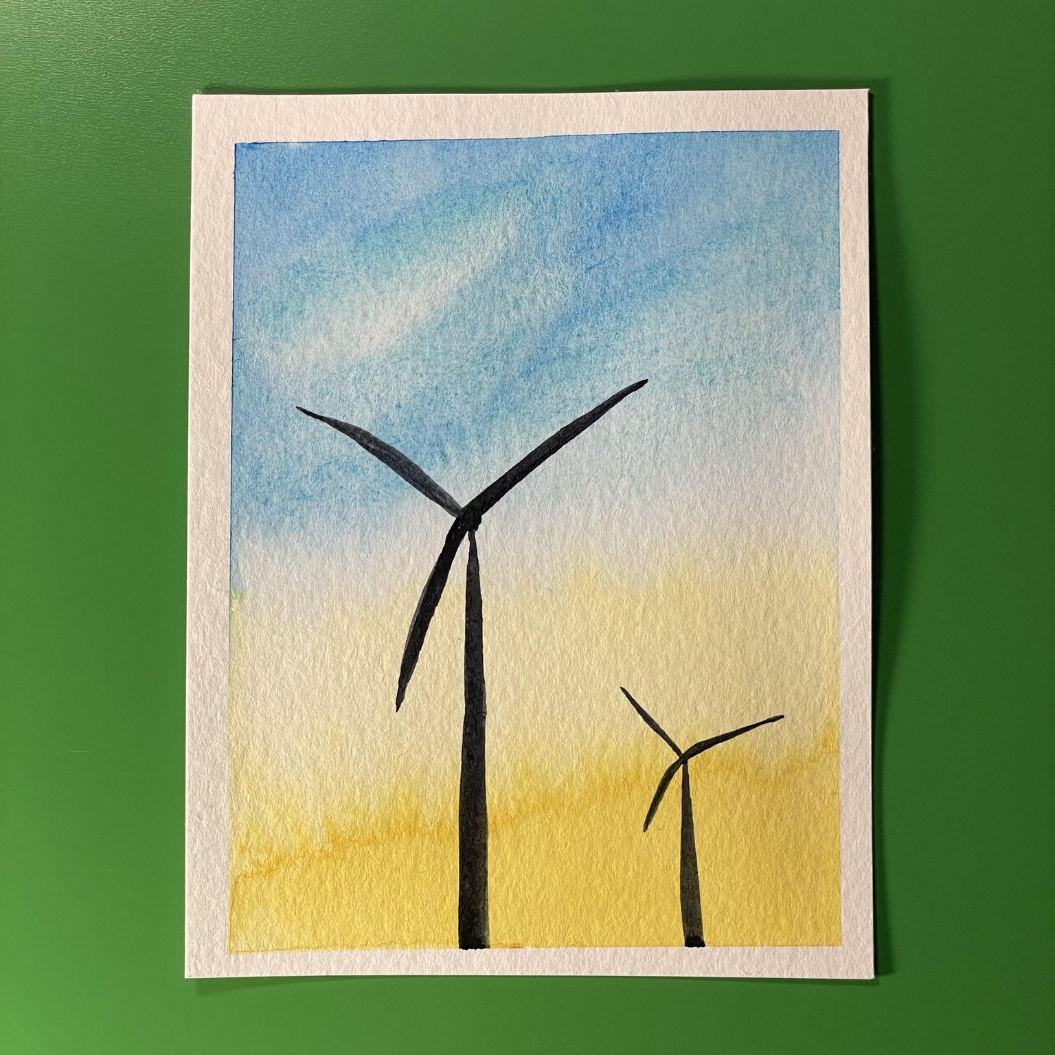 Relaxing Watercolor Silhouettes - image 3 - student project