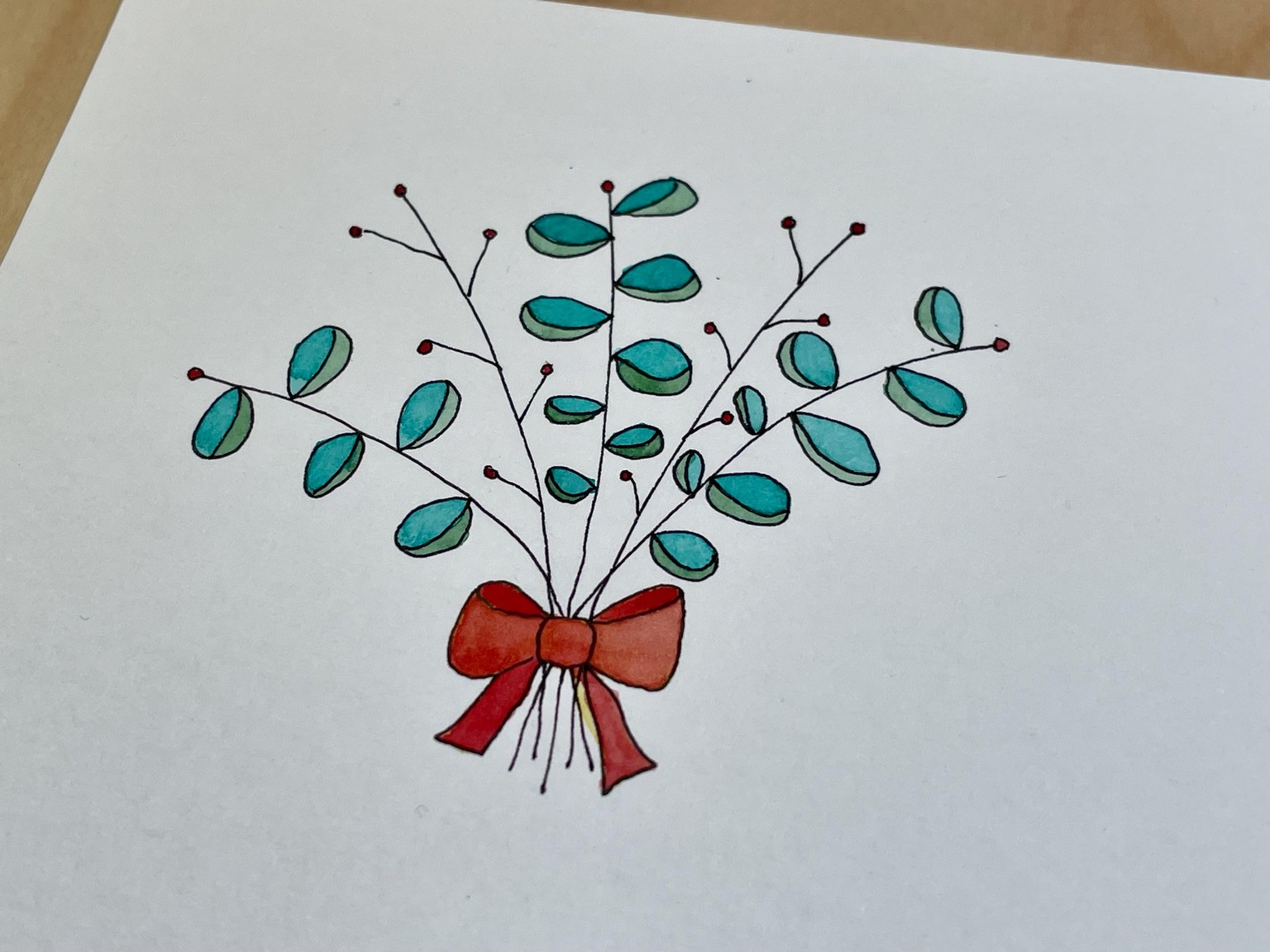 Watercolor holiday designs - image 4 - student project