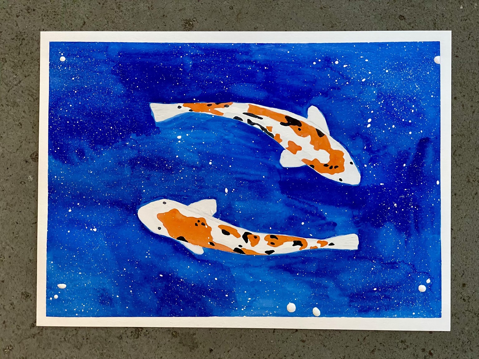 Watercolor Koi Fish - image 1 - student project