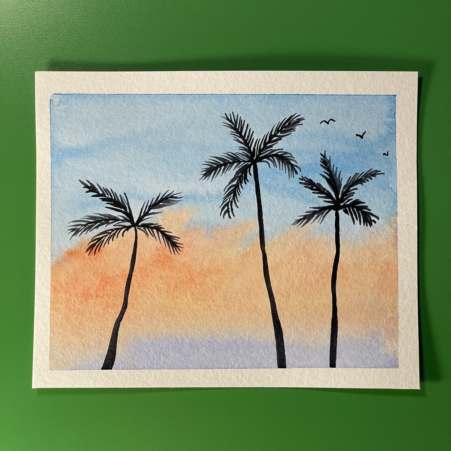 Relaxing Watercolor Silhouettes - image 6 - student project