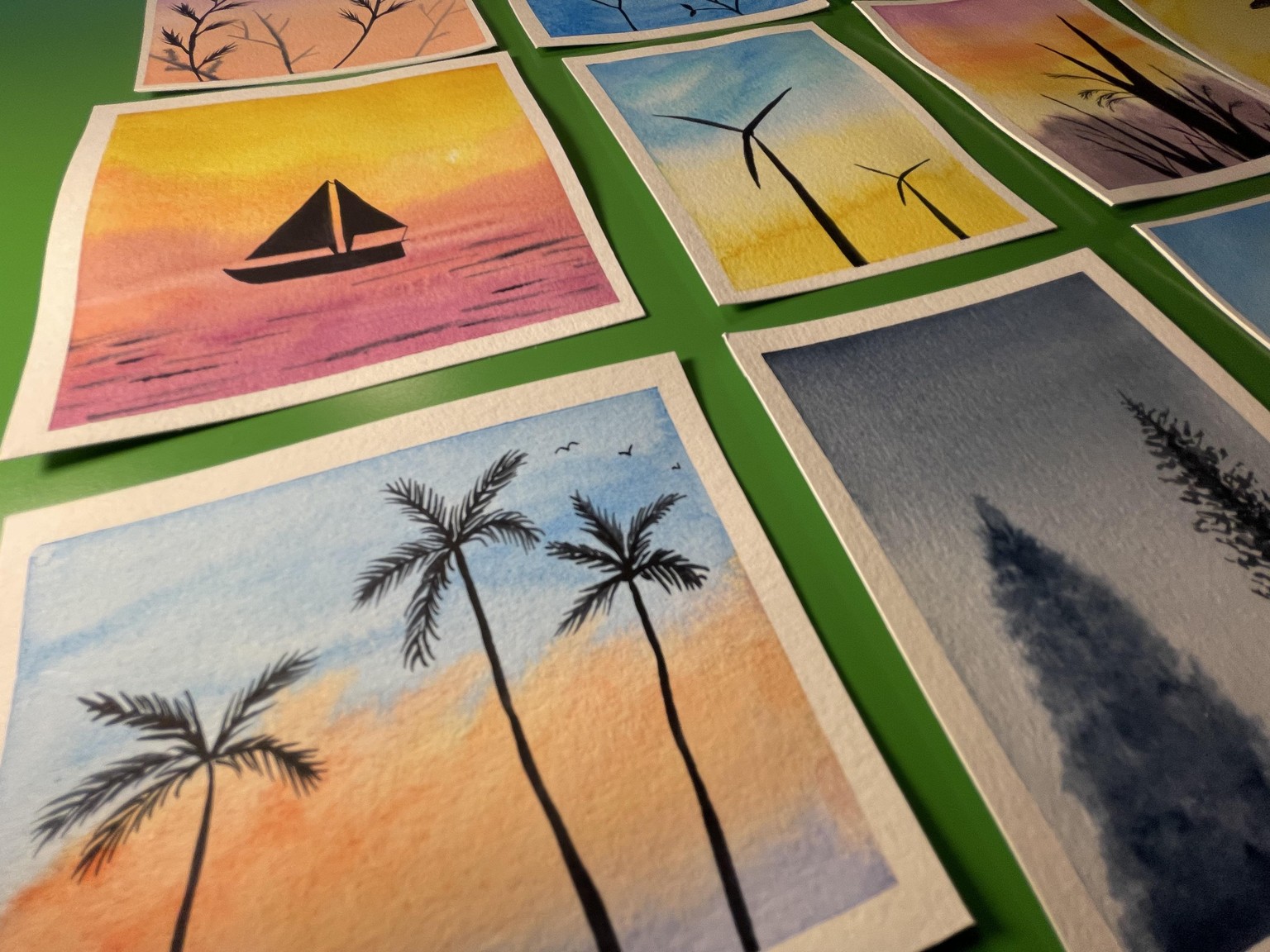 Relaxing Watercolor Silhouettes - image 12 - student project