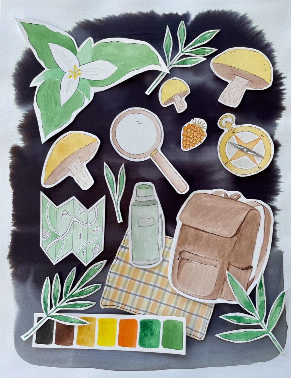 Mood Board - PNW Hike - image 1 - student project