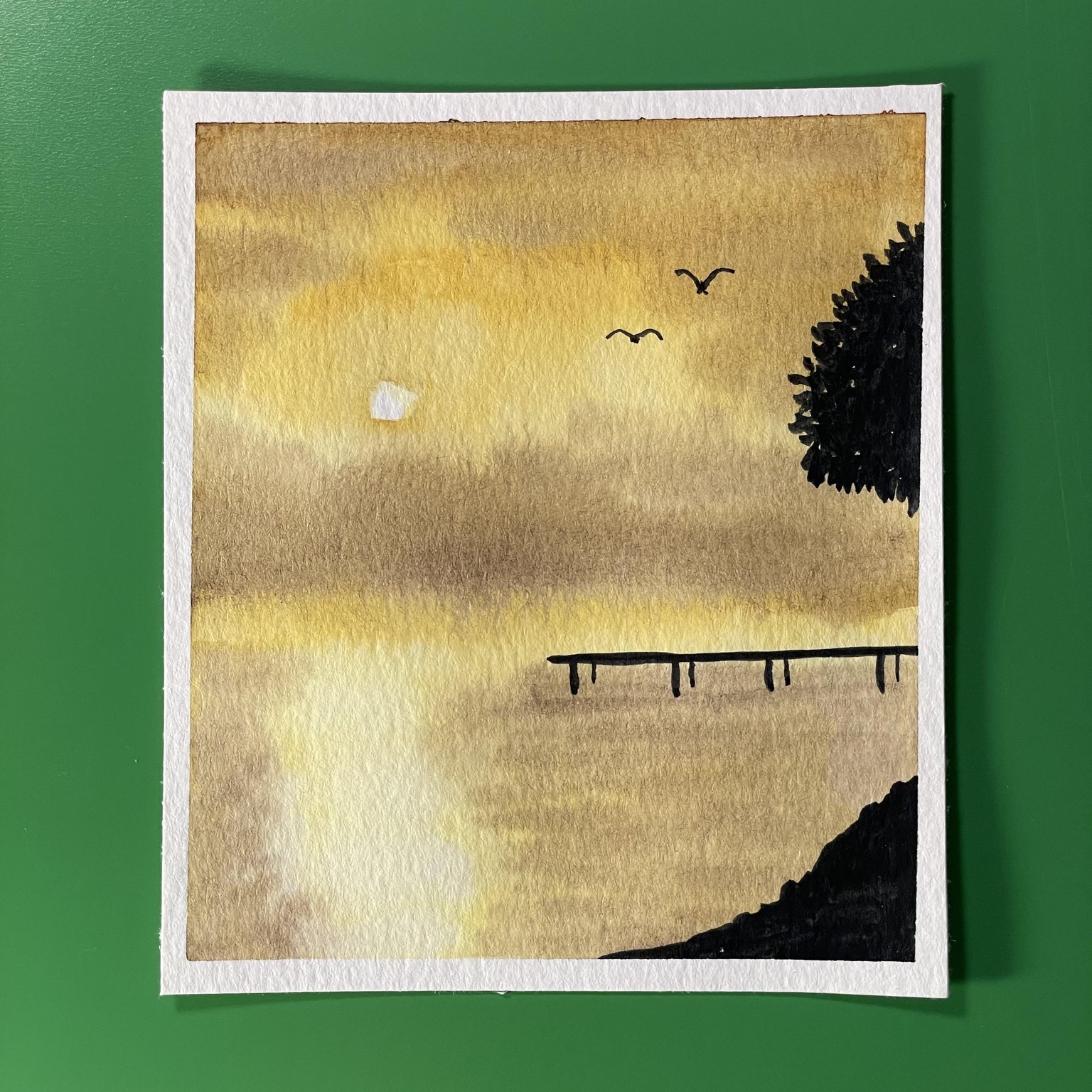 Relaxing Watercolor Silhouettes - image 11 - student project