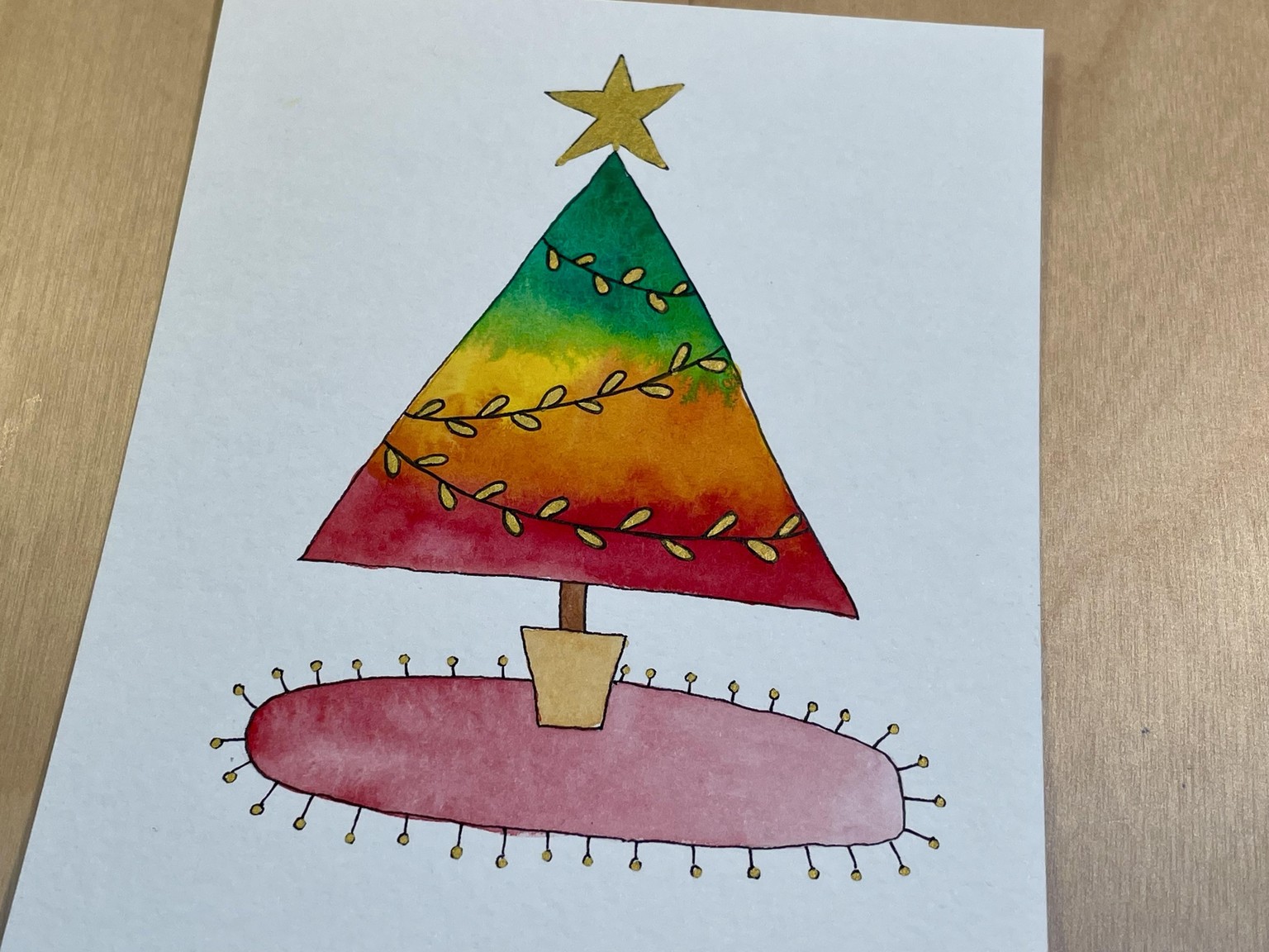 Watercolor holiday designs - image 2 - student project