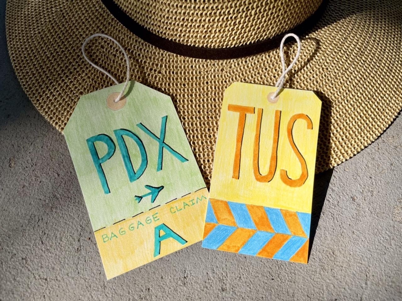Travel tags in mixed media - image 1 - student project