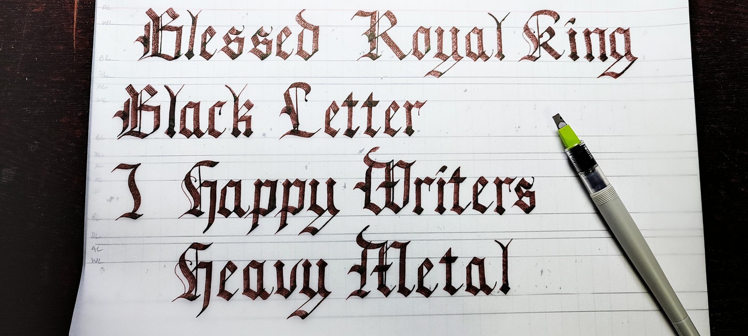 Excited to write in Gothic! - image 1 - student project