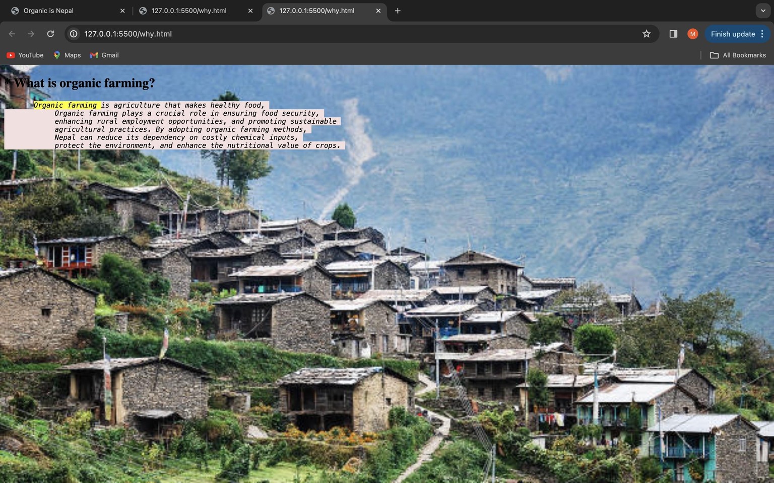 Organic is Nepal - image 2 - student project
