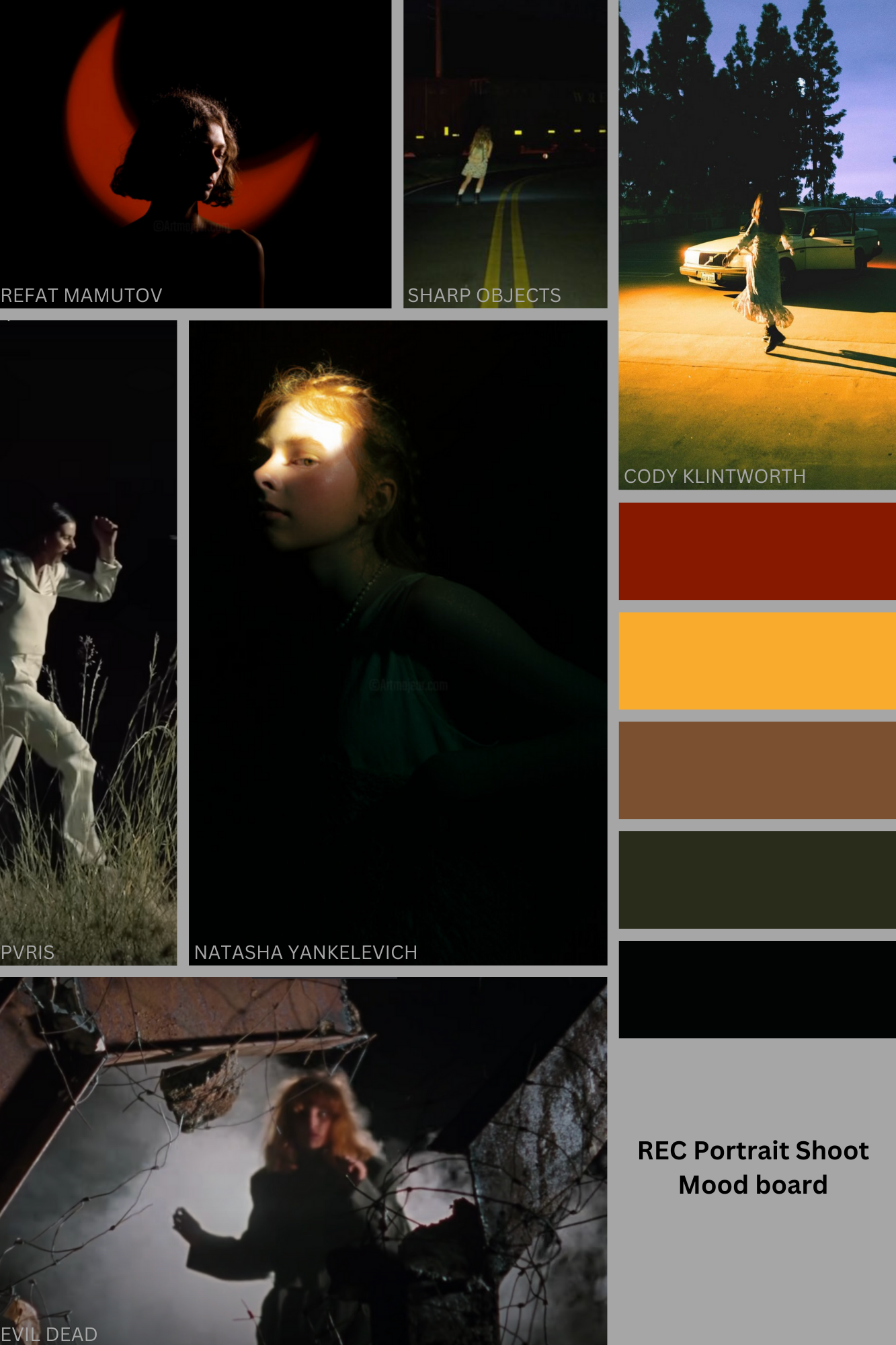 Portrait Shoot Ideas - Mood board - image 1 - student project