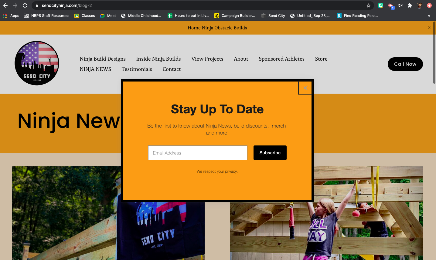 Email sign ups - image 1 - student project