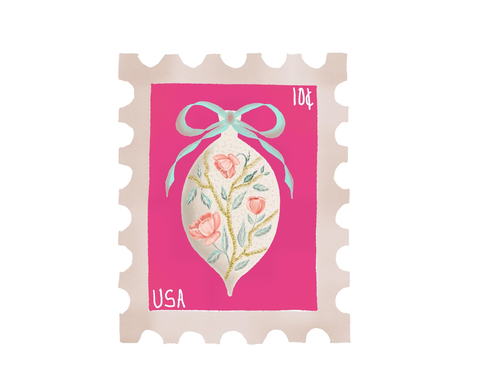 Watercolor chinoiserie ornament - image 5 - student project