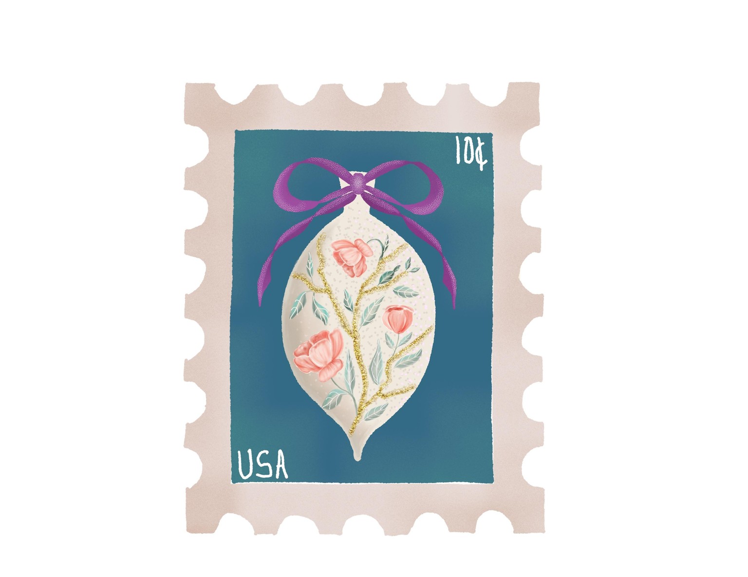 Watercolor chinoiserie ornament - image 7 - student project