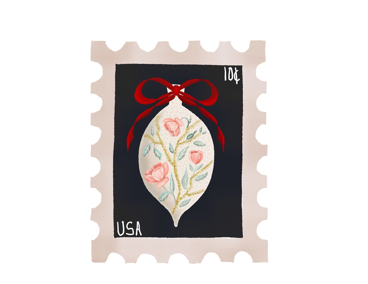 Watercolor chinoiserie ornament - image 8 - student project