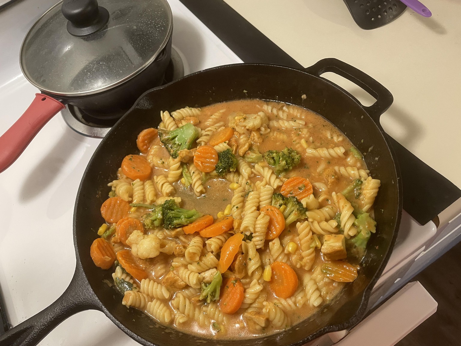 Chicken and Vegetables with creamy beef sauce - image 1 - student project