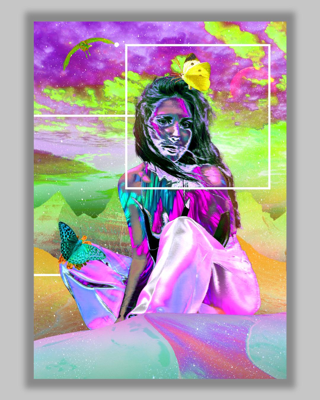 Retro Futuristic Style Portrait in Photoshop - image 1 - student project